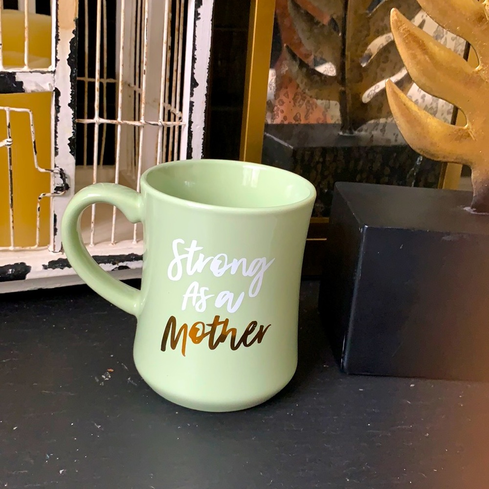 🌵Strong as a mother 🌵 OPALHOUSE coffee MUG green‎